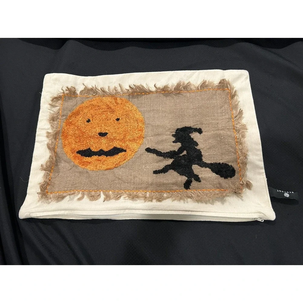 Halloween Embroidered Pillow Cover 19